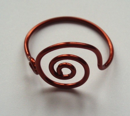 č.2701 měděný prstýnek