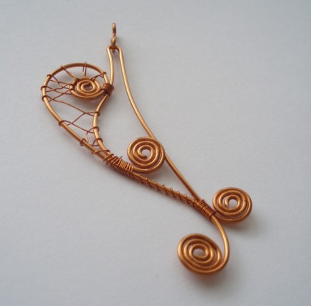 č.2503 měděný náhrdelník