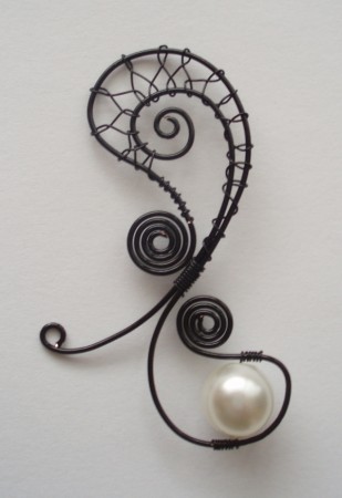 č.2506 černý náhrdelník